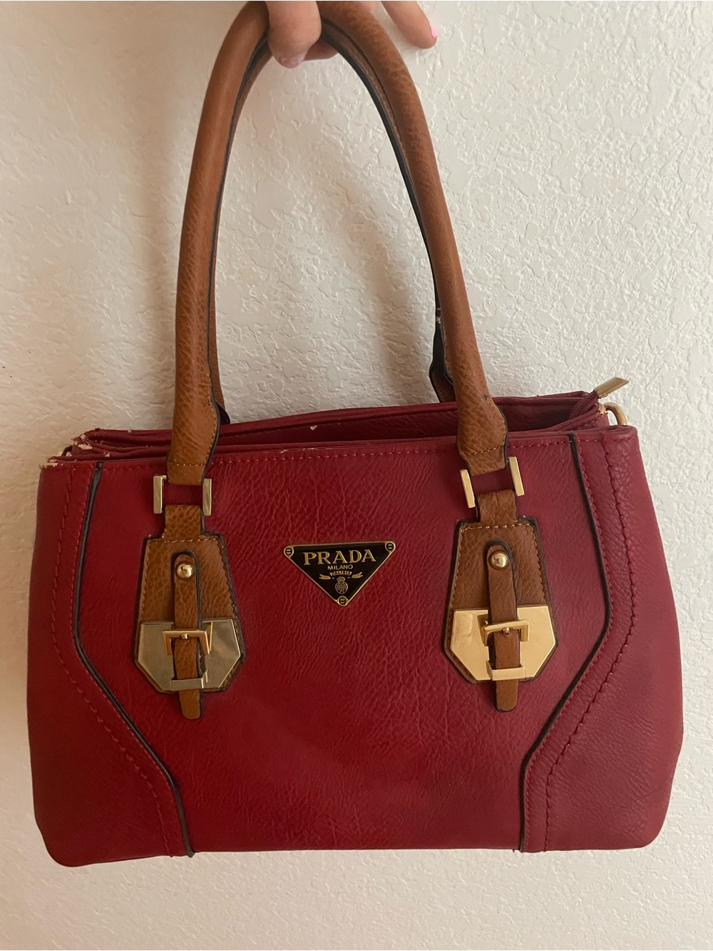 vintage red purse